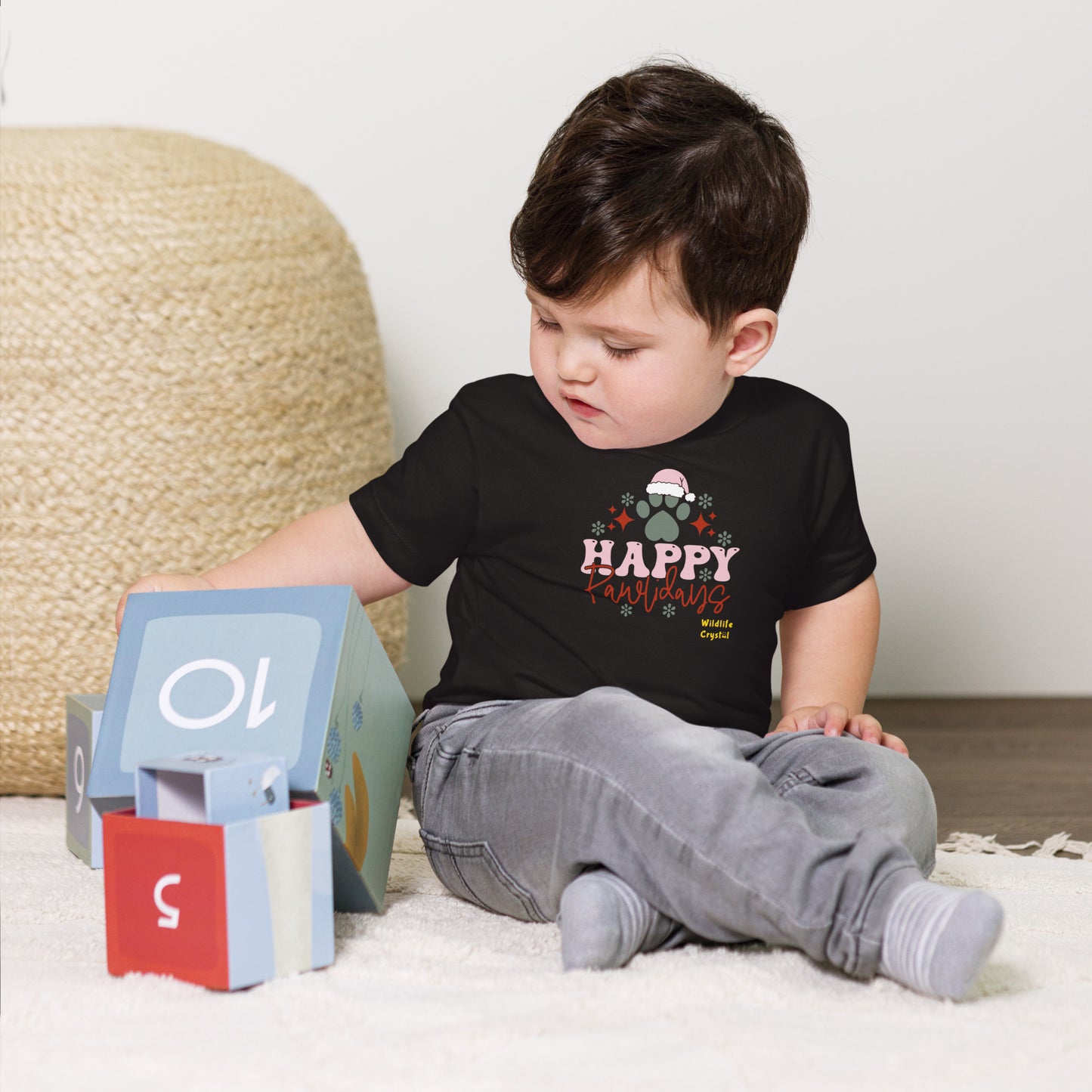 Happy Pawlidays Baby Short Sleeve Tee