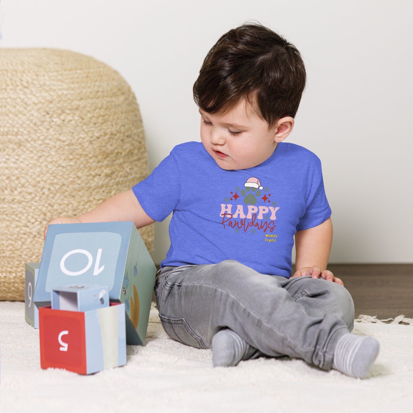 Happy Pawlidays Baby Short Sleeve Tee