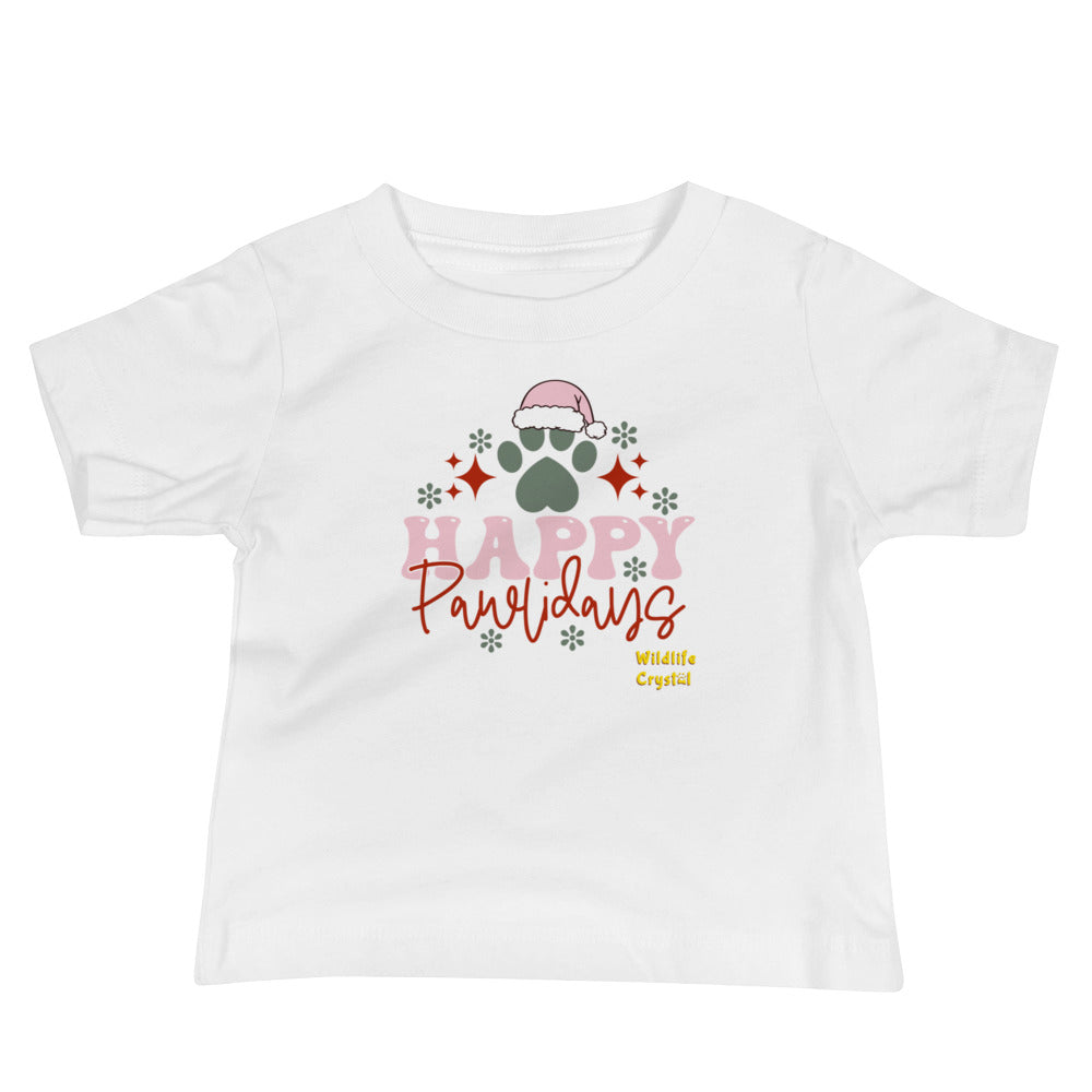 Happy Pawlidays Baby Short Sleeve Tee