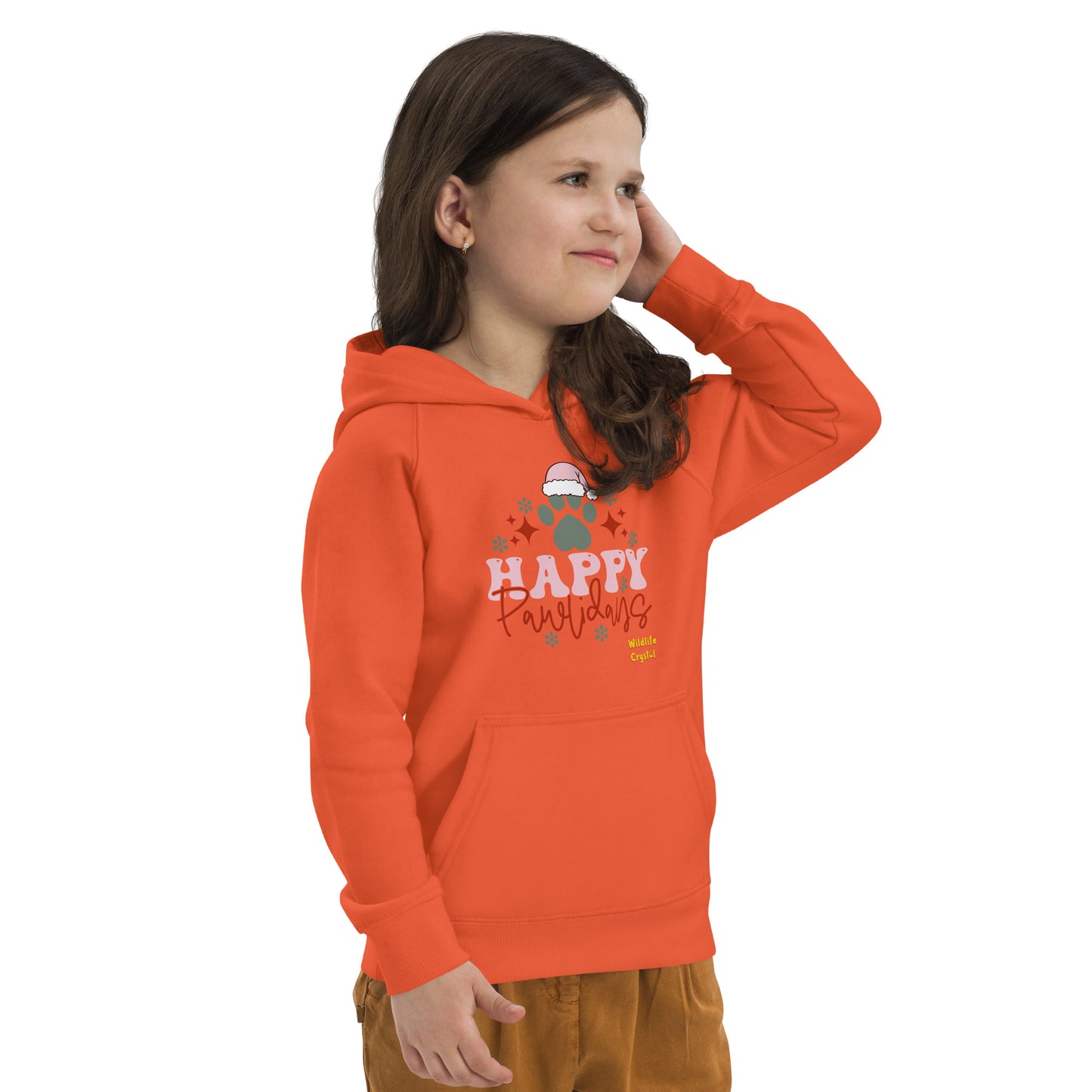 Happy Pawlidays Kids Eco Hoodie