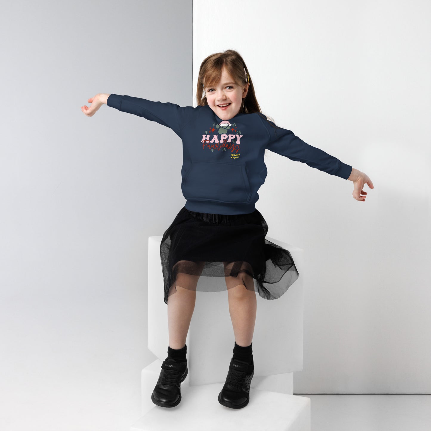 Happy Pawlidays Kids Eco Hoodie