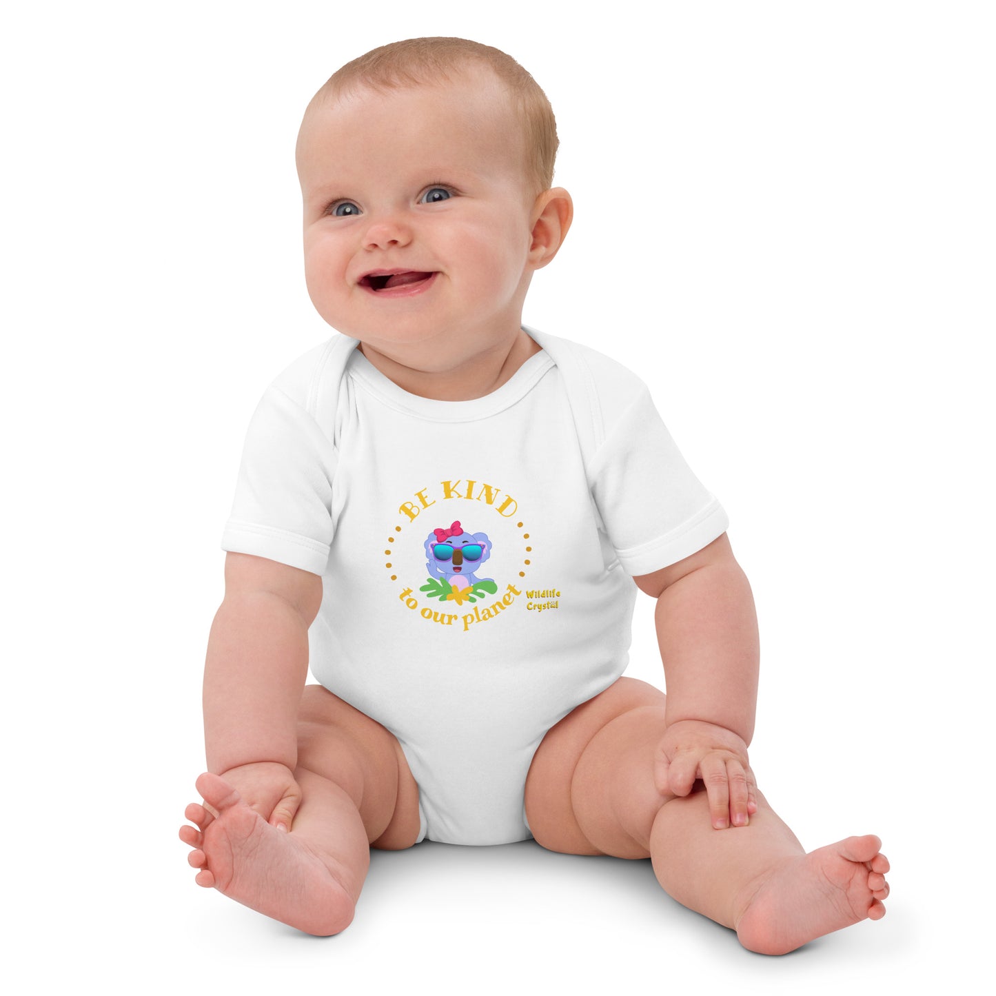 Be Kind To Our Planet Organic cotton baby bodysuit