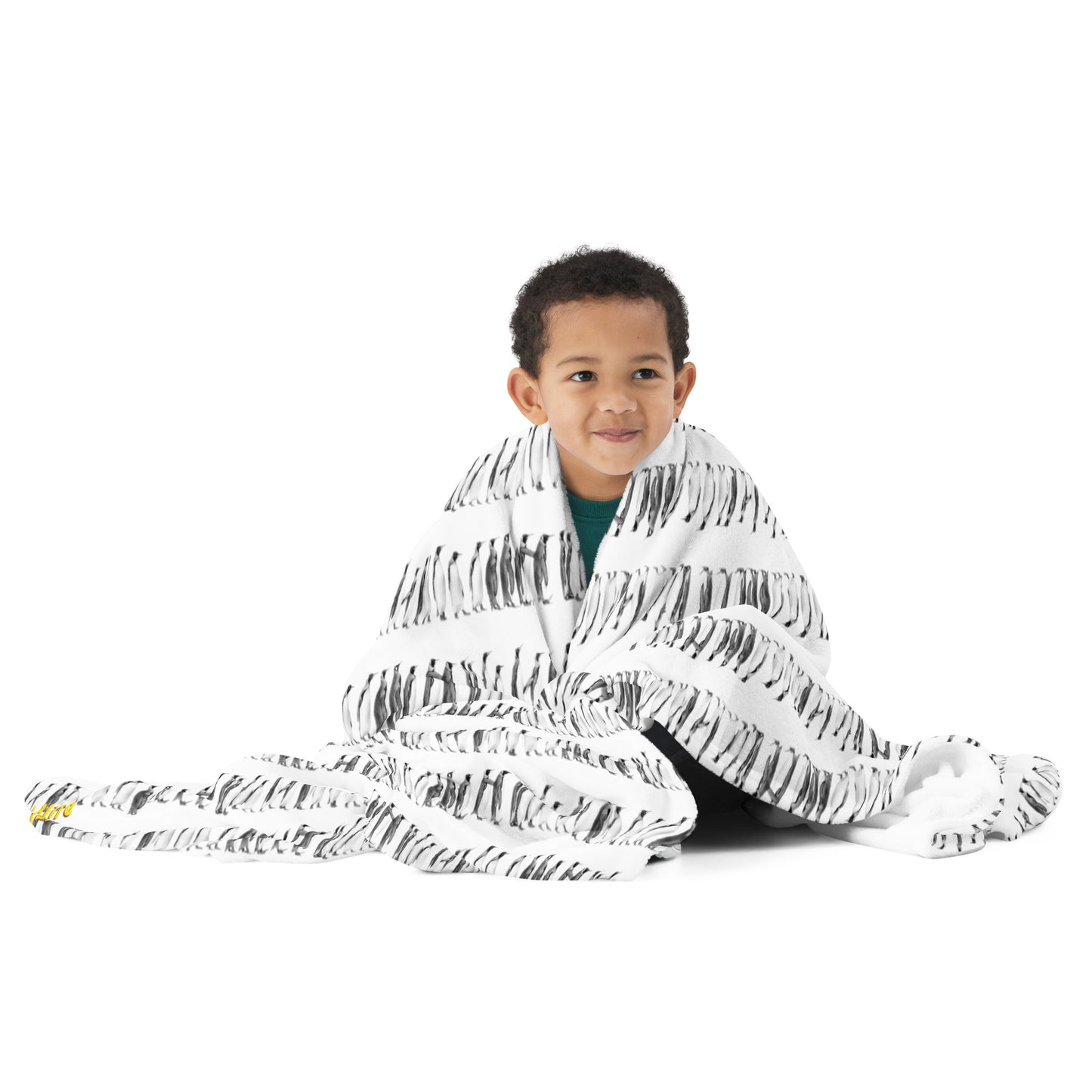 Penguin Line Throw Blanket