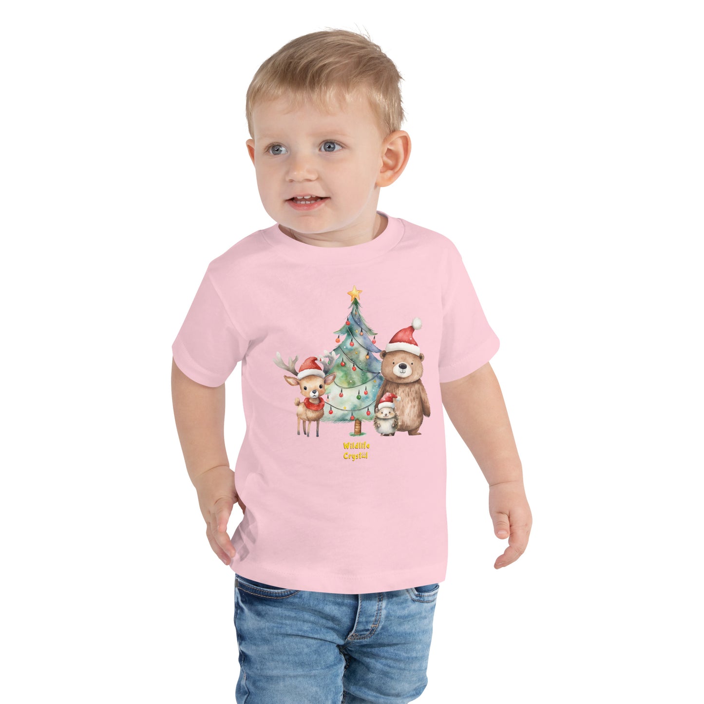Holiday Woodland Animal Toddler Short Sleeve Tee