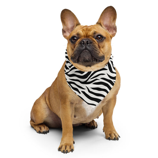 Zebra Print Dog Bandana