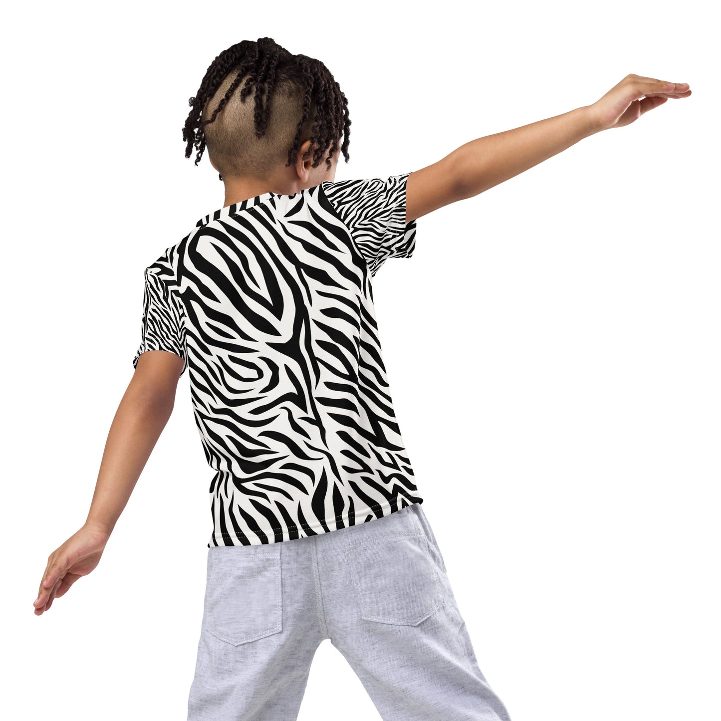 Zebra All Over Print Kids Shirt