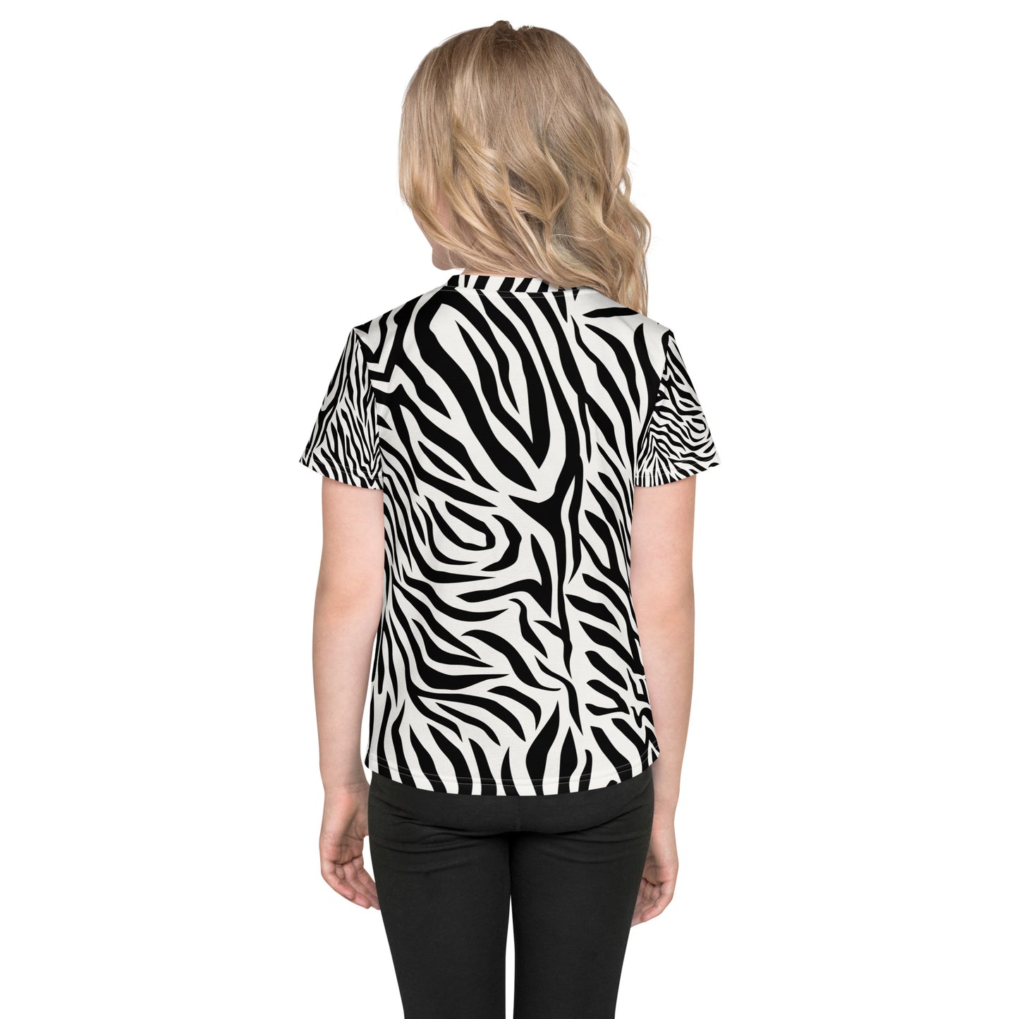 Zebra All Over Print Kids Shirt