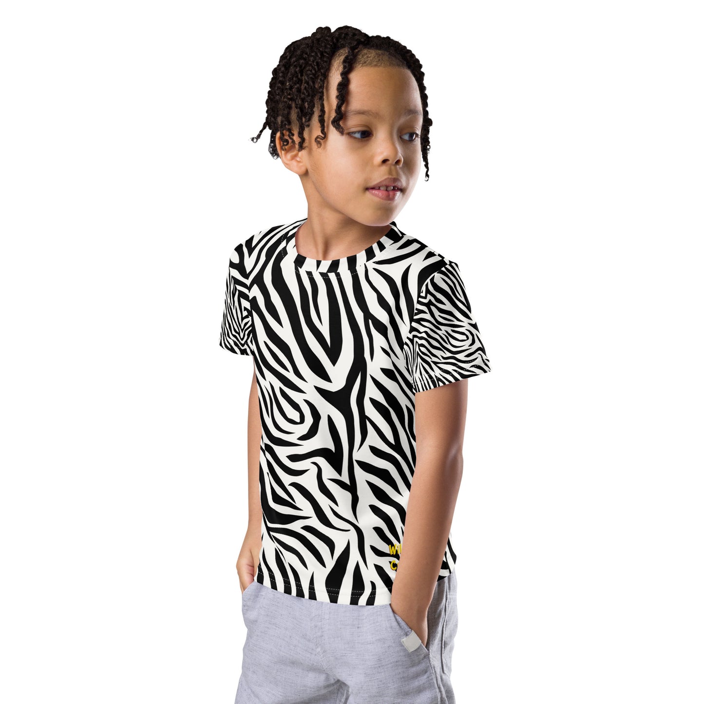 Zebra All Over Print Kids Shirt