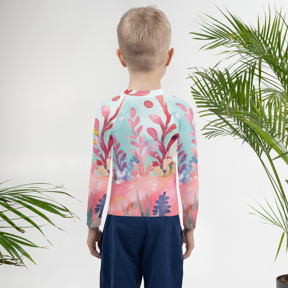 Ocean Love Sea Turtle Kids Rash Guard