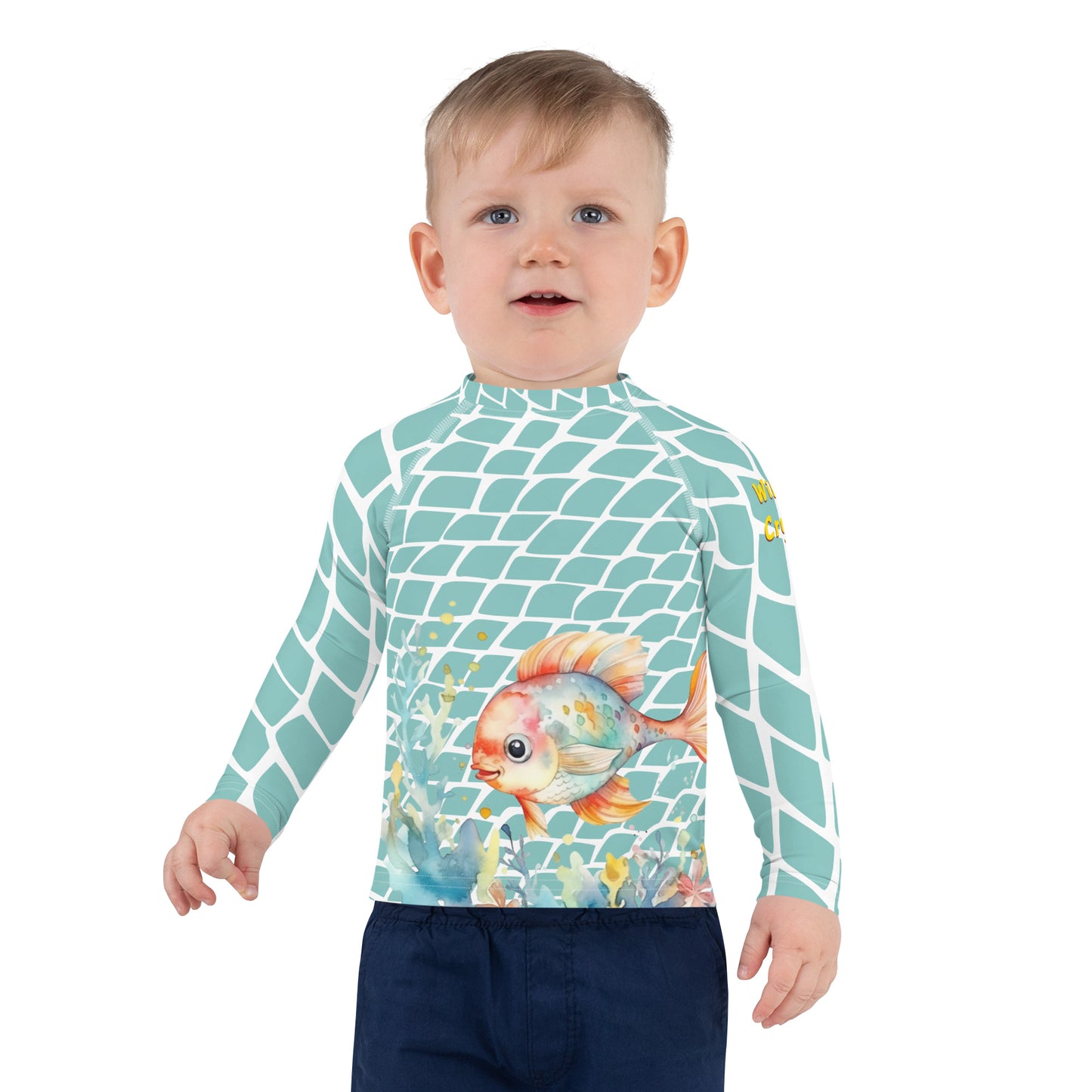 Ocean Love Fish Kids Rash Guard