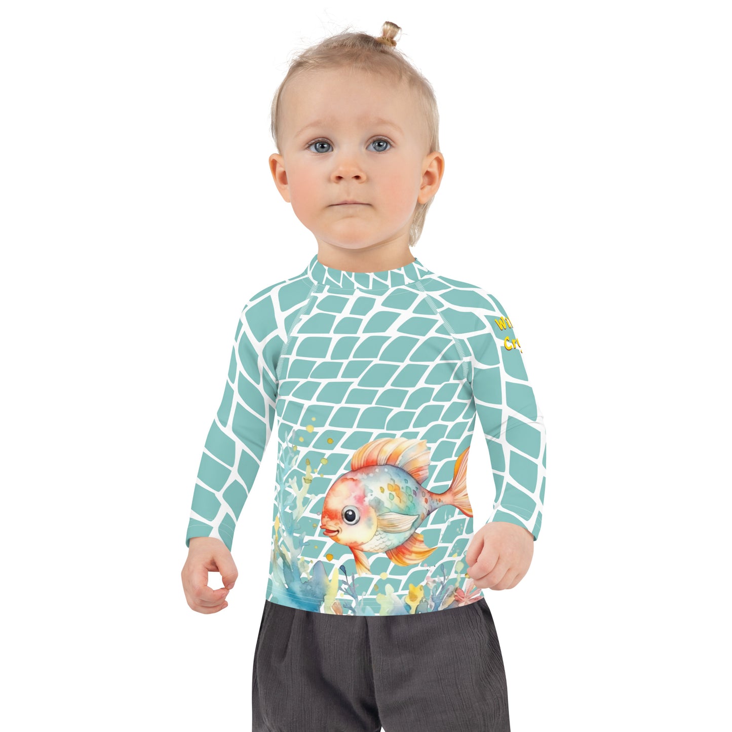 Ocean Love Fish Kids Rash Guard