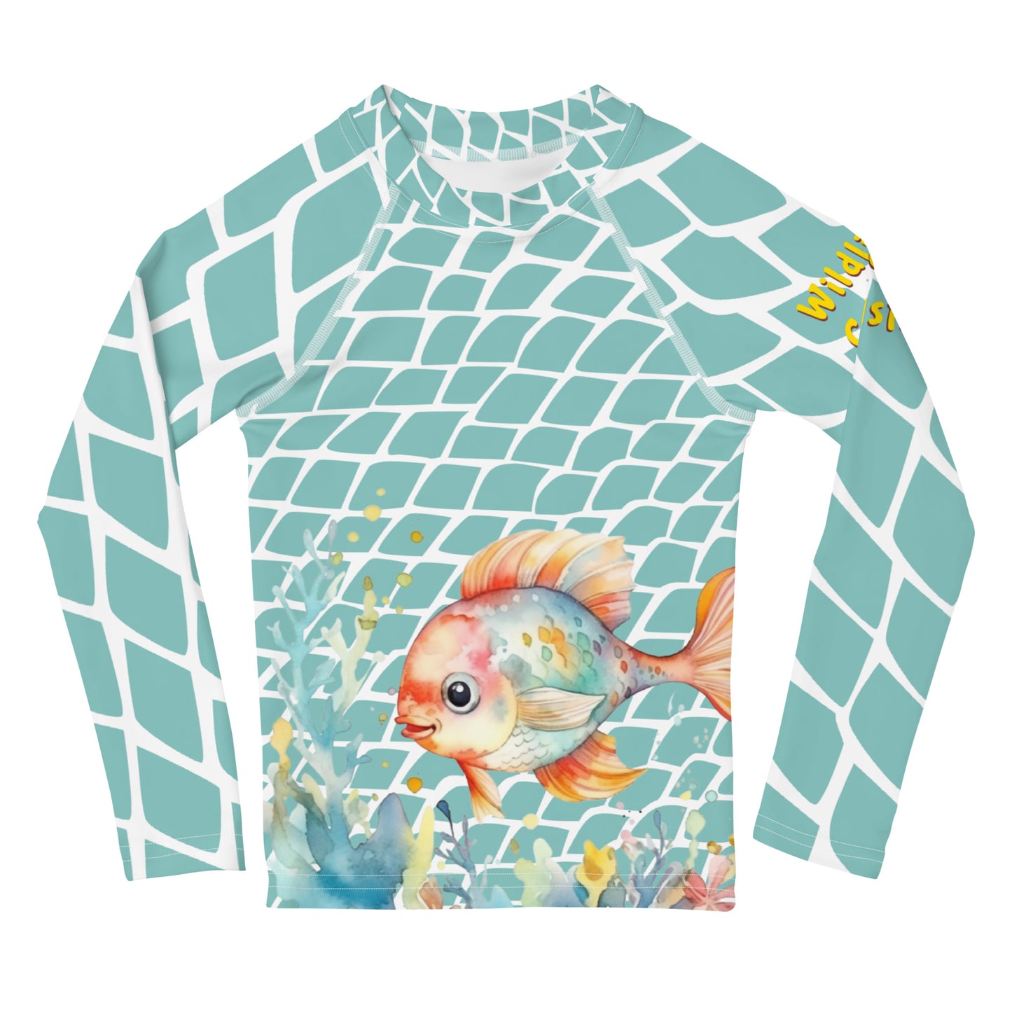 Ocean Love Fish Kids Rash Guard