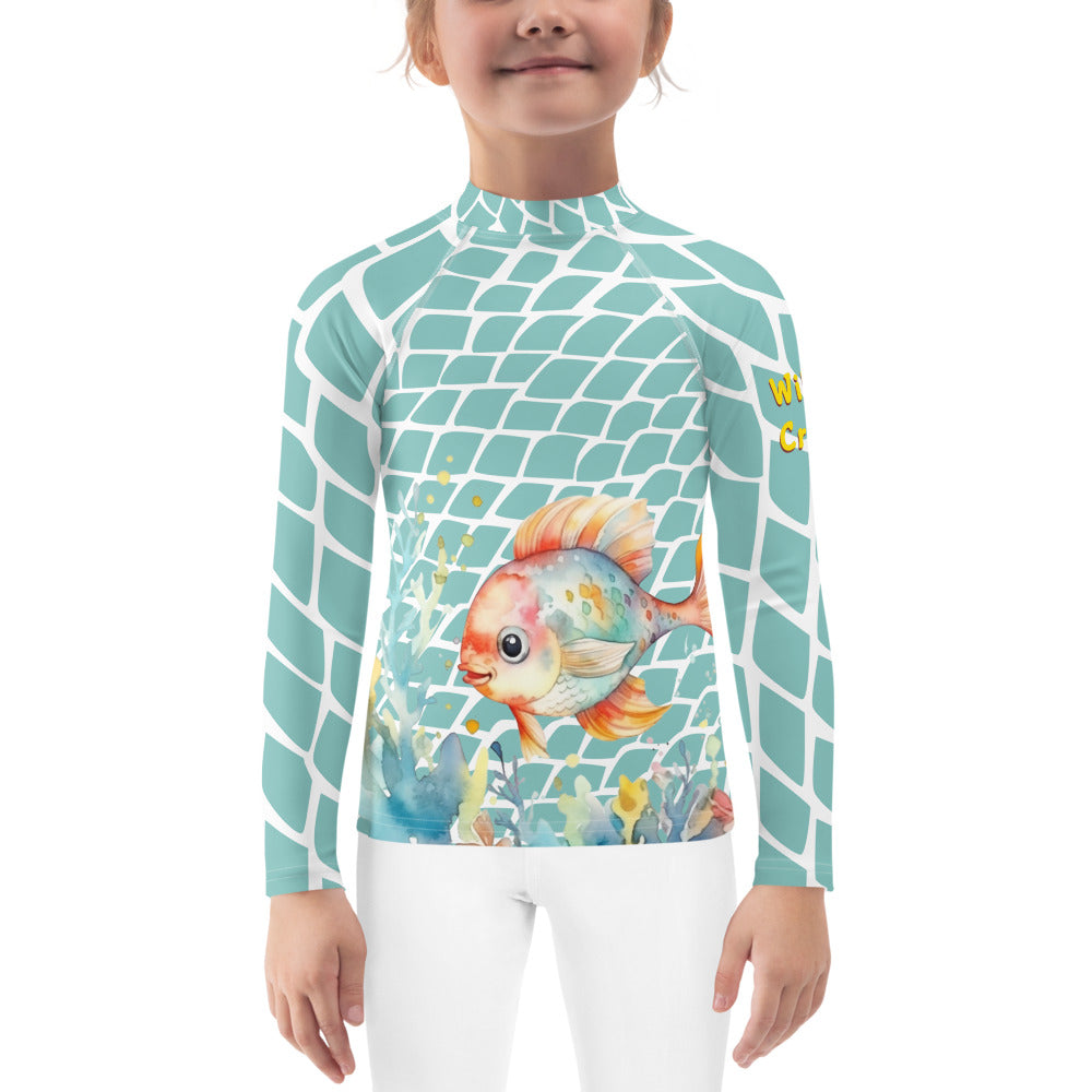 Ocean Love Fish Kids Rash Guard