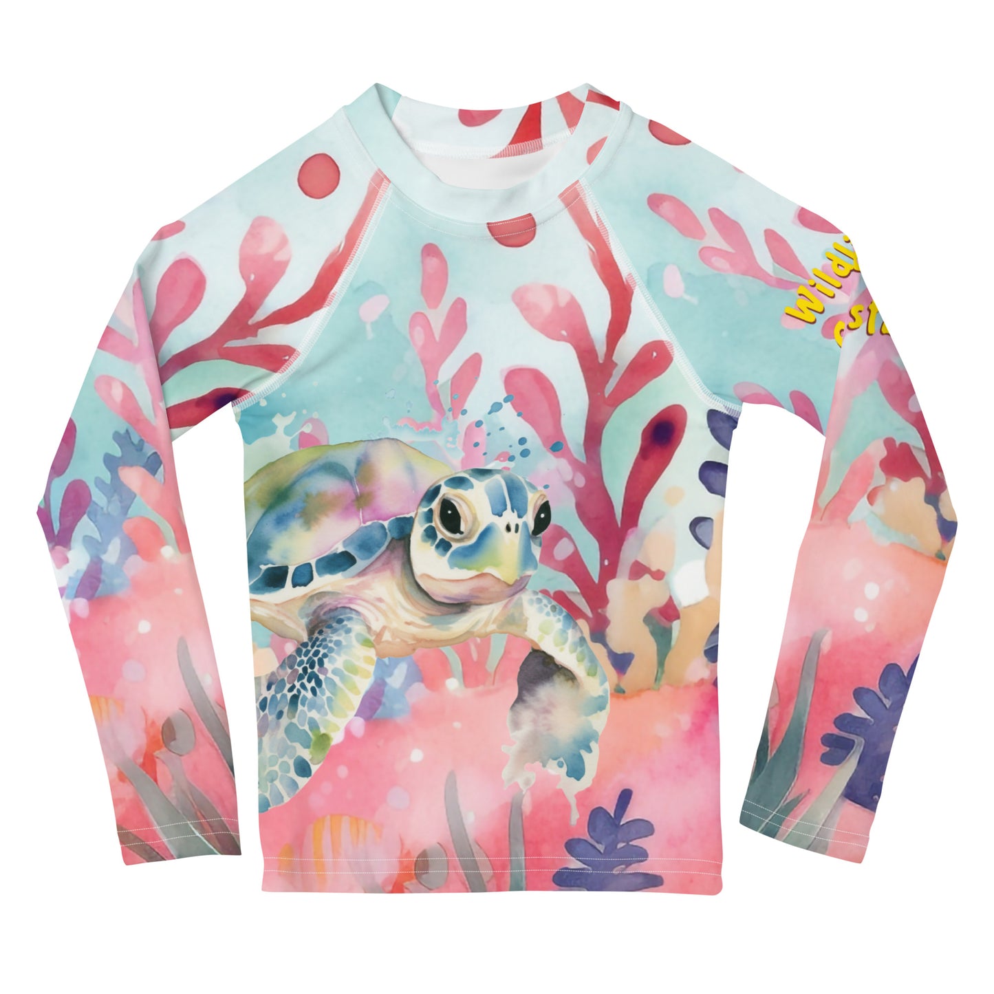 Ocean Love Sea Turtle Kids Rash Guard