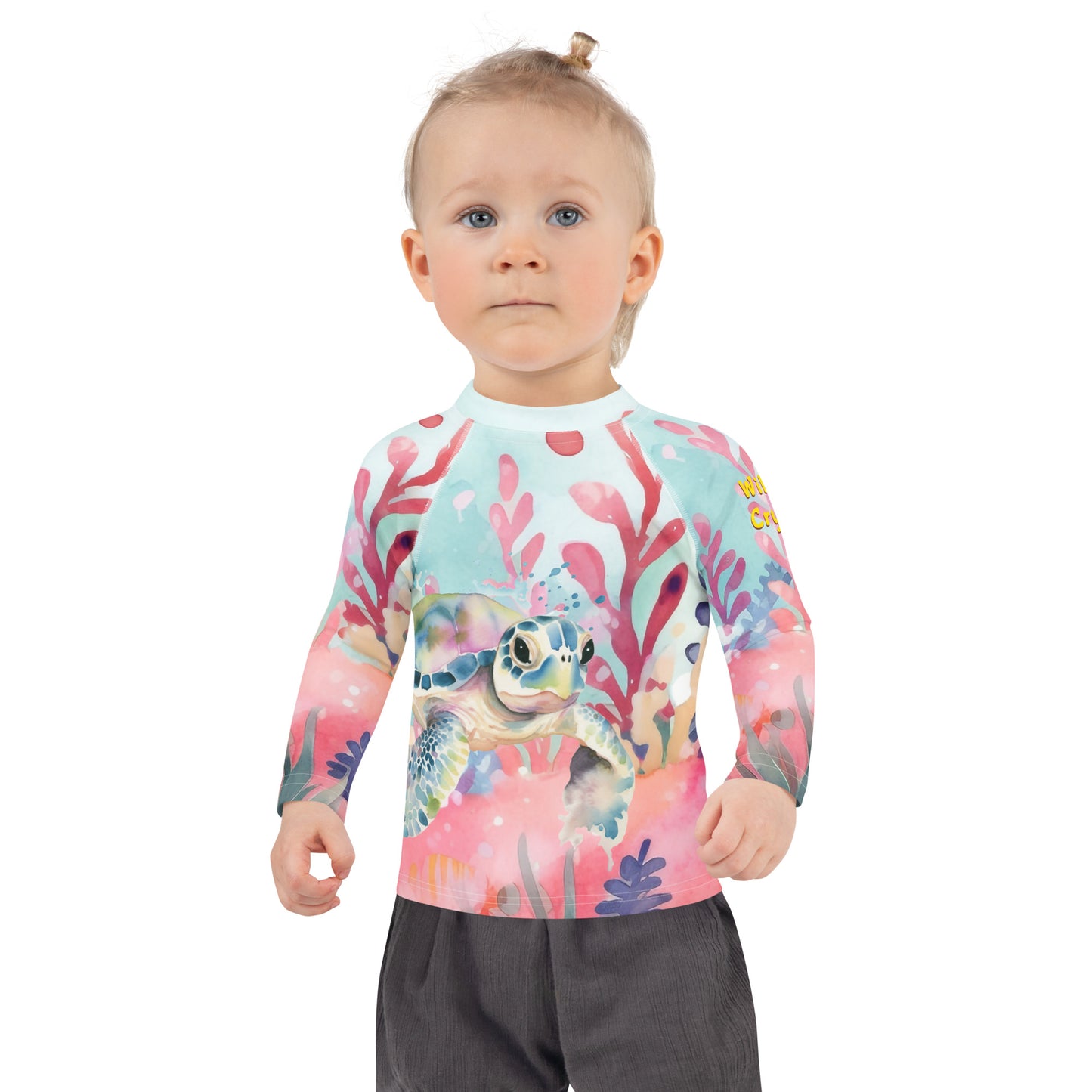 Ocean Love Sea Turtle Kids Rash Guard