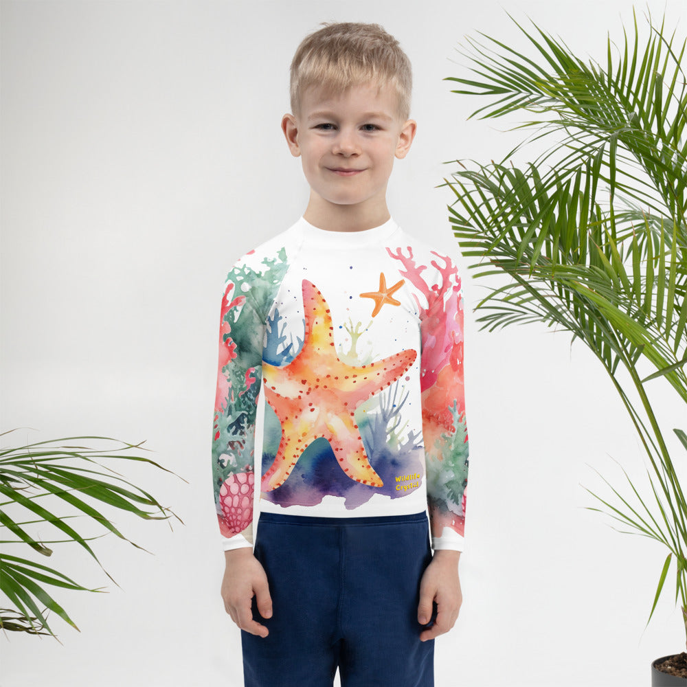 Ocean Love Starfish Kids Rash Guard