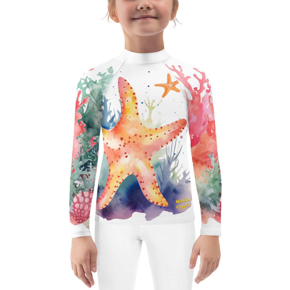 Ocean Love Starfish Kids Rash Guard