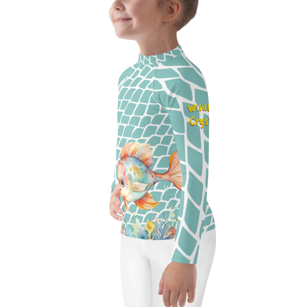 Ocean Love Fish Kids Rash Guard