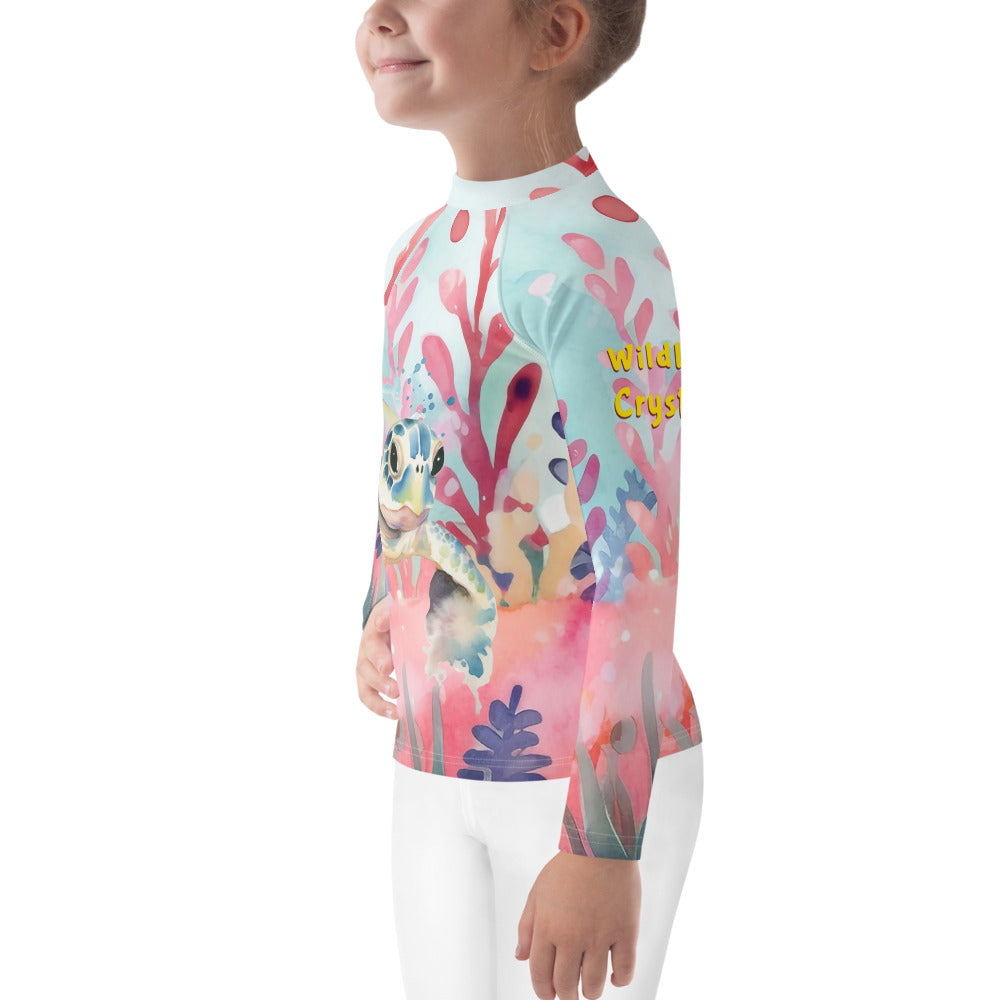 Ocean Love Sea Turtle Kids Rash Guard