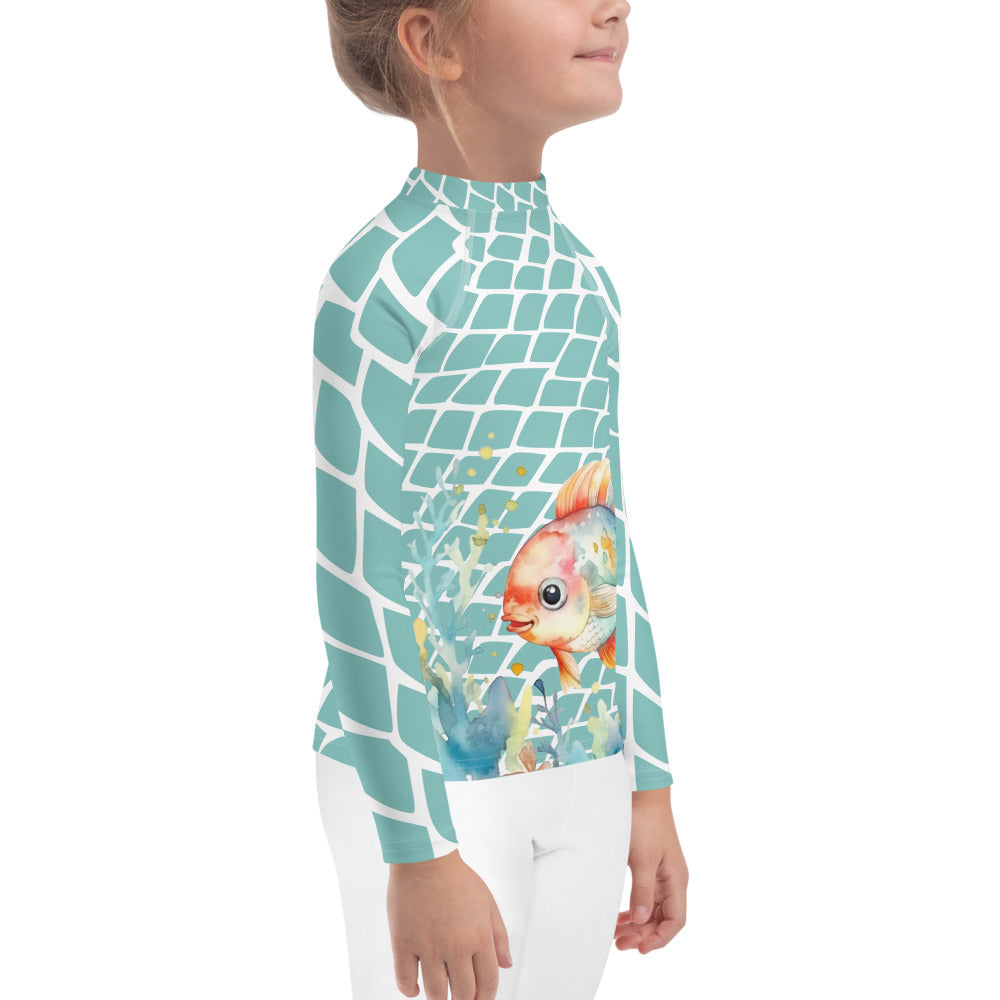 Ocean Love Fish Kids Rash Guard