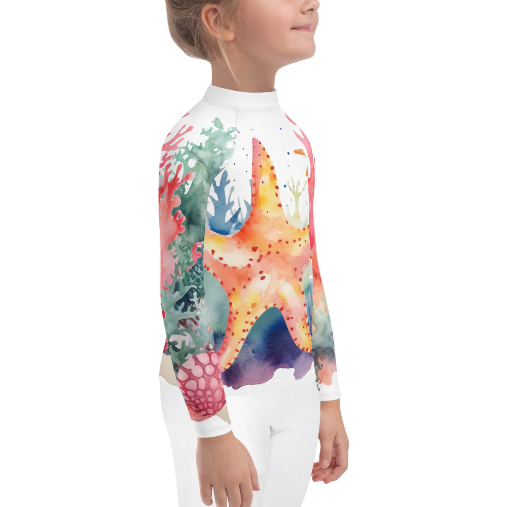 Ocean Love Starfish Kids Rash Guard