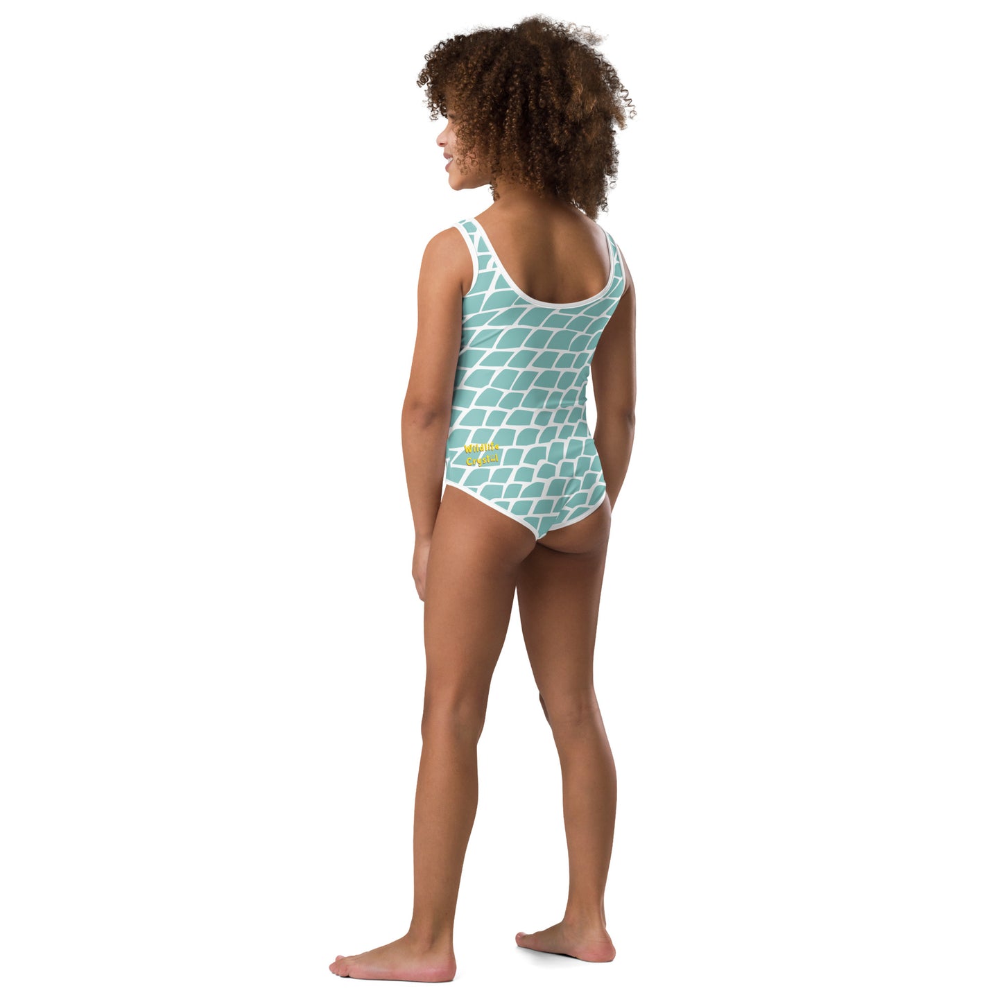 Ocean Love Fish All-Over Print Kids Swimsuit