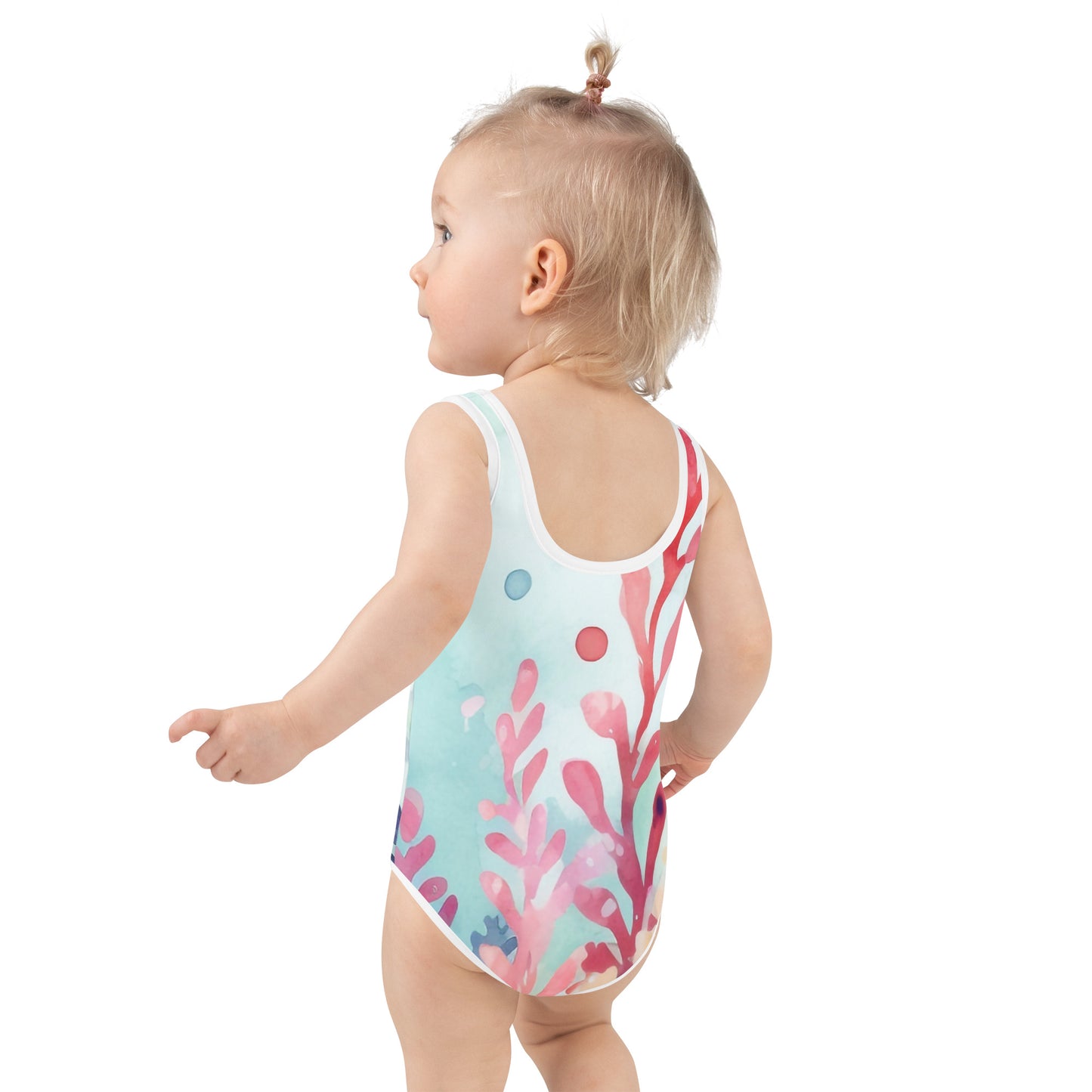 Ocean Love Sea Turtle All-Over Print Kids Swimsuit