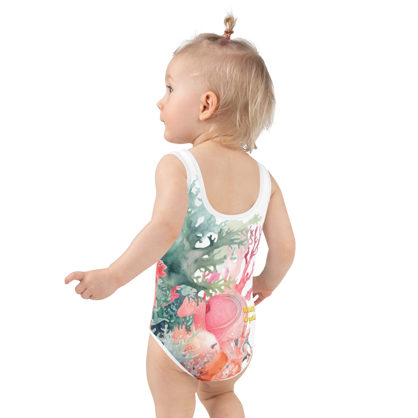 Ocean Love Starfish All-Over Print Kids Swimsuit