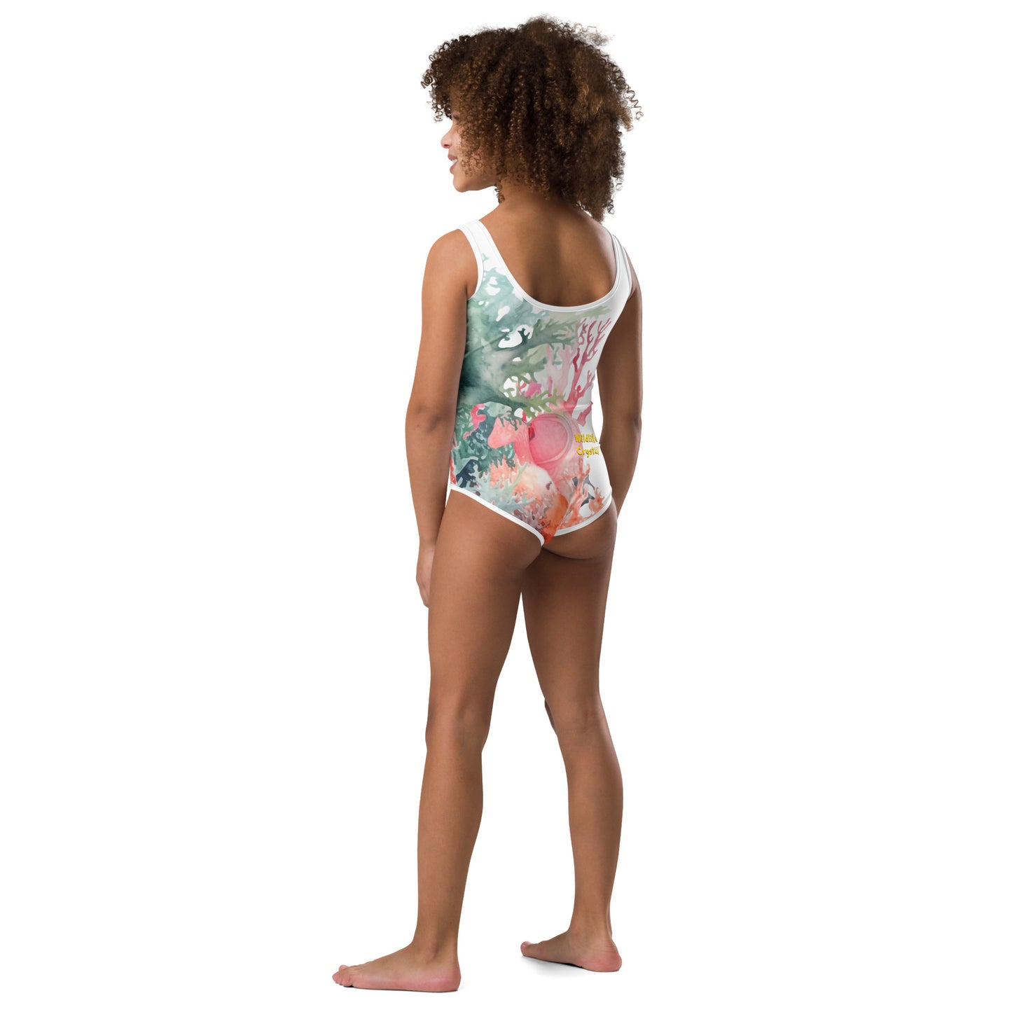 Ocean Love Starfish All-Over Print Kids Swimsuit