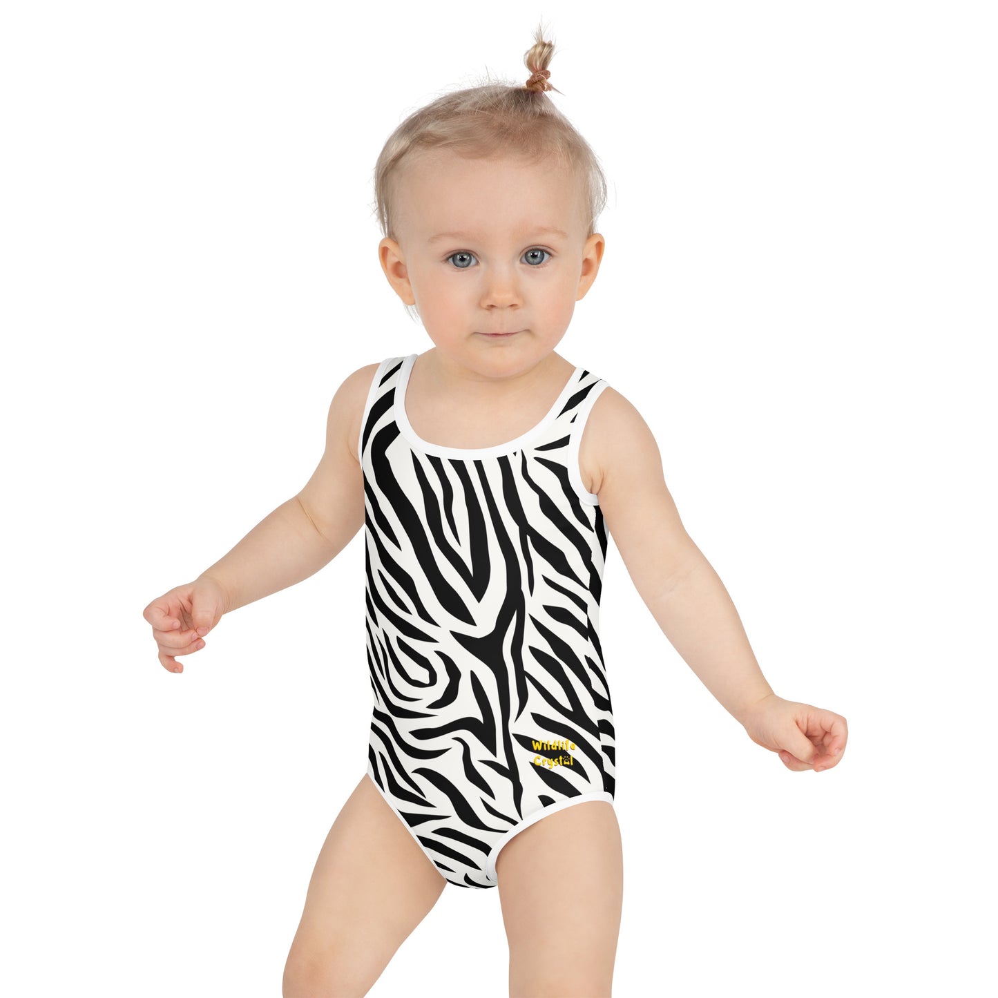 Zebra All-Over Print Kids Swimsuit