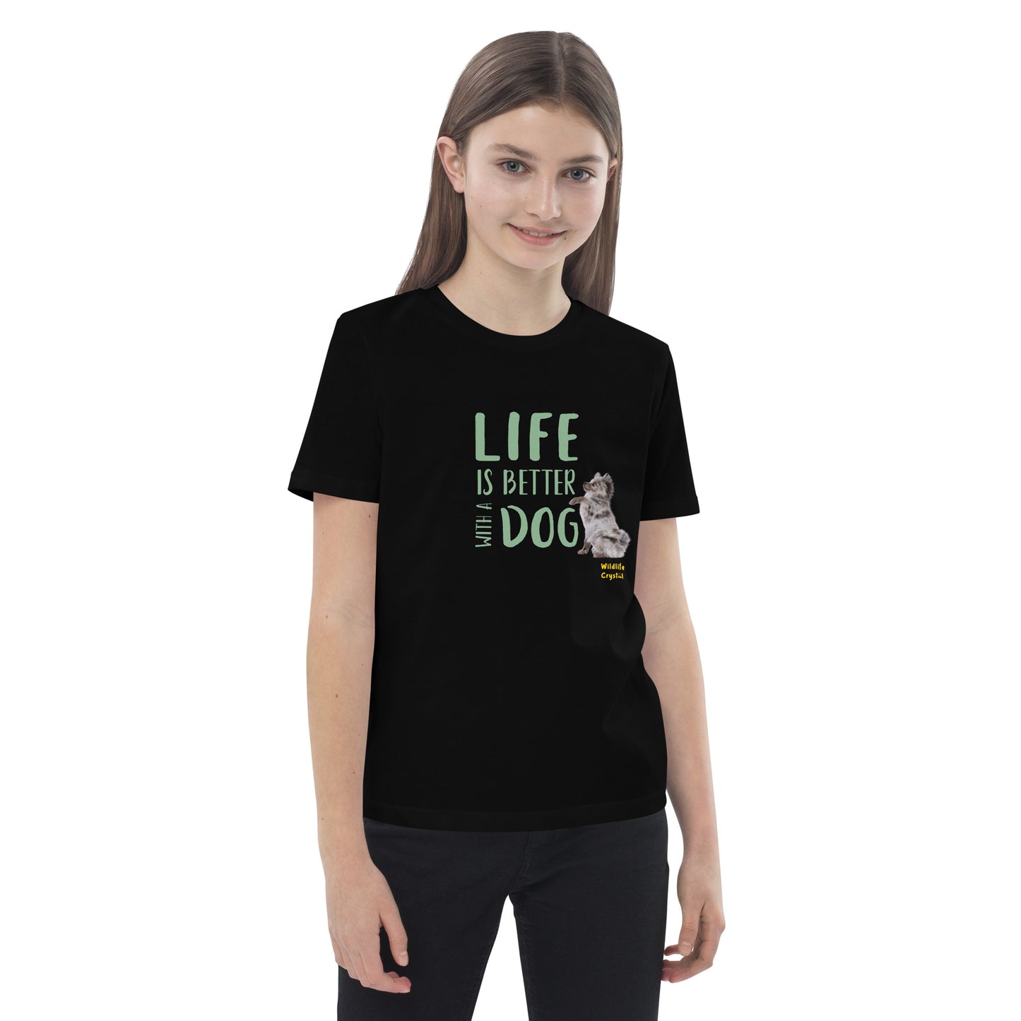 Life Is Better with a Dog Organic Cotton Kids Tee