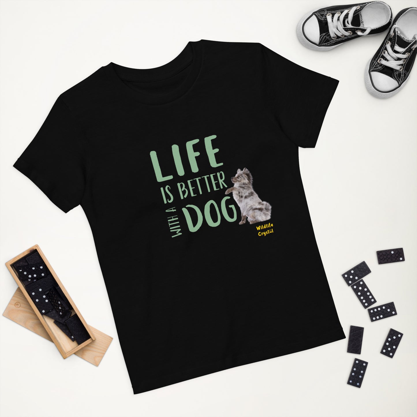 Life Is Better with a Dog Organic Cotton Kids Tee