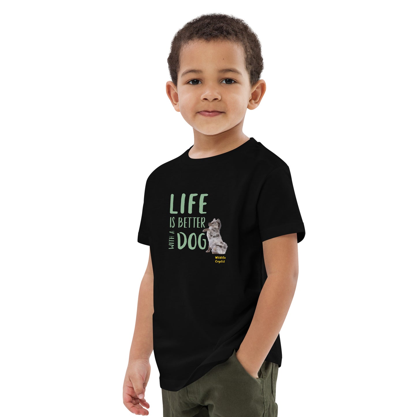 Life Is Better with a Dog Organic Cotton Kids Tee