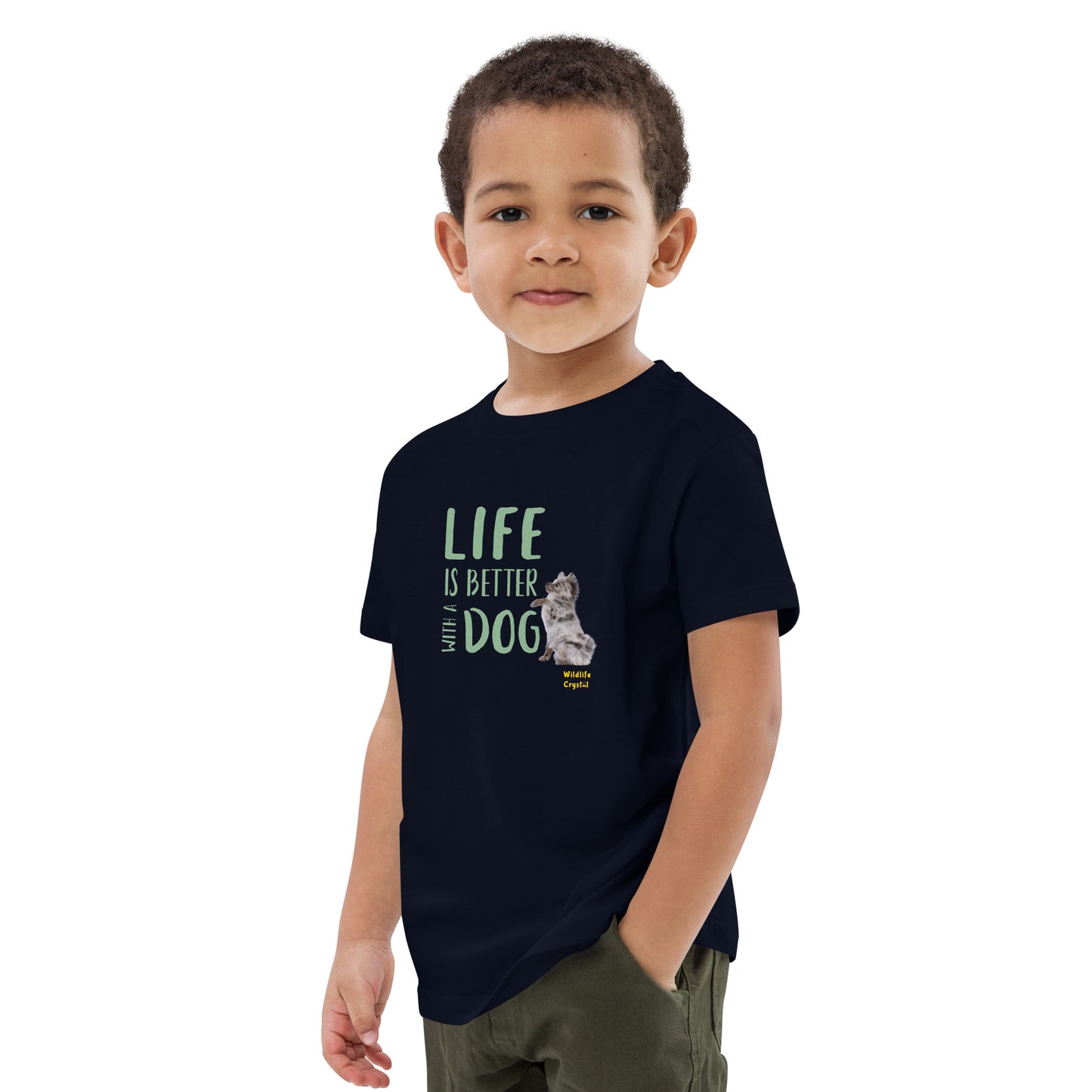 Life Is Better with a Dog Organic Cotton Kids Tee