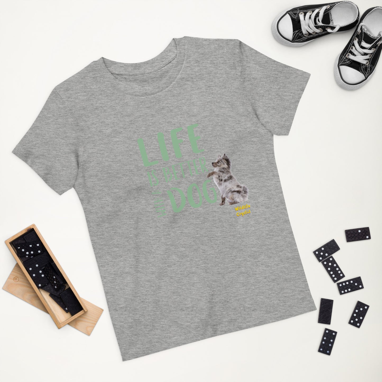 Life Is Better with a Dog Organic Cotton Kids Tee