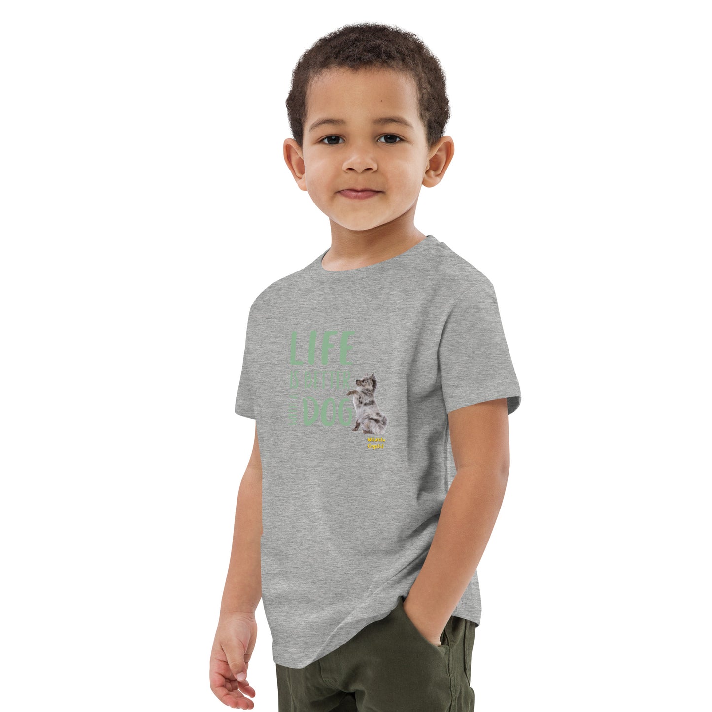 Life Is Better with a Dog Organic Cotton Kids Tee