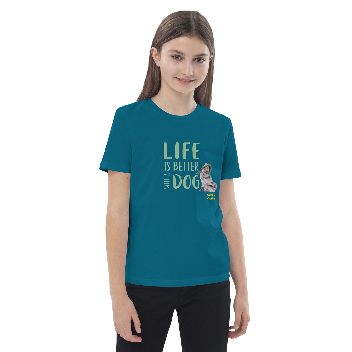 Life Is Better with a Dog Organic Cotton Kids Tee