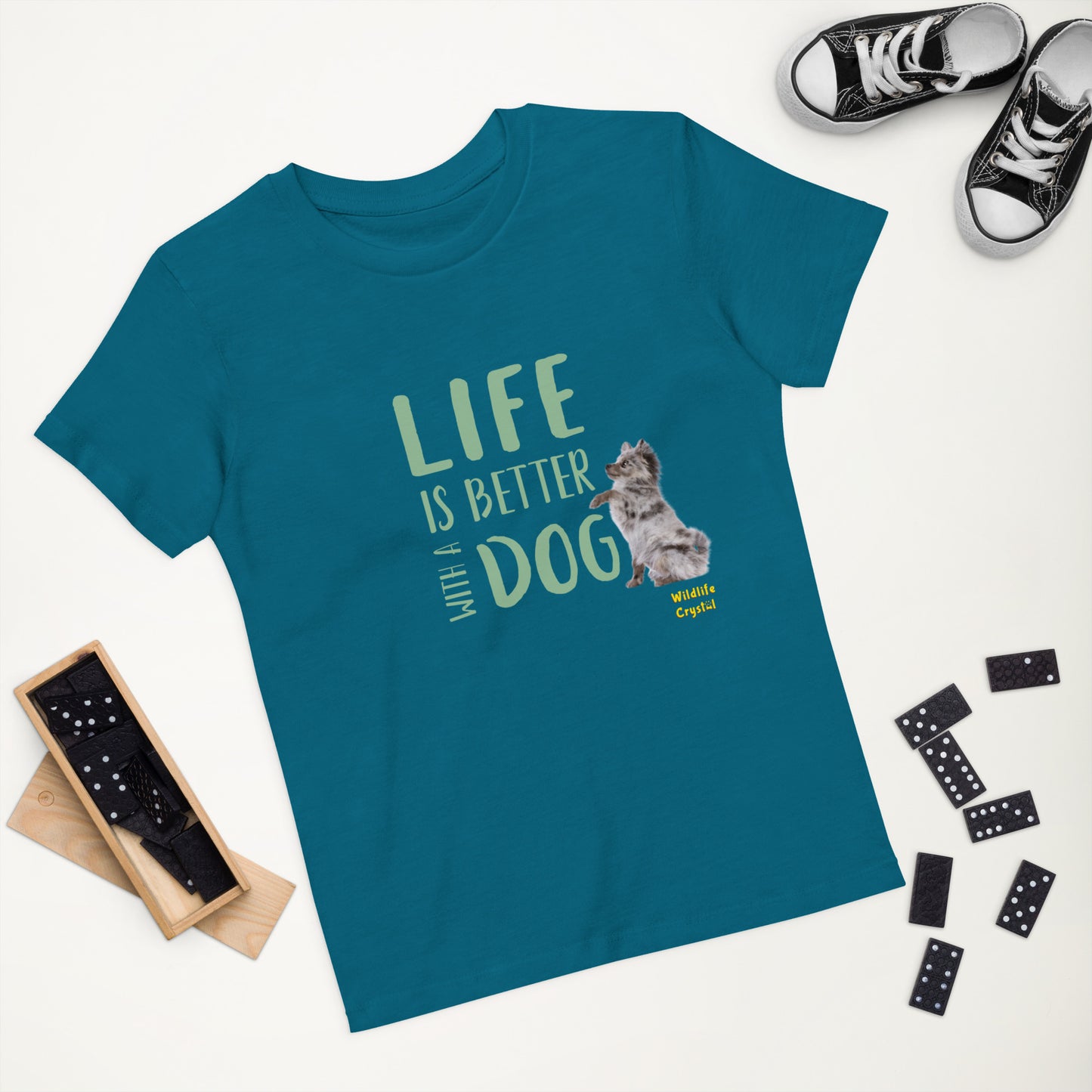 Life Is Better with a Dog Organic Cotton Kids Tee