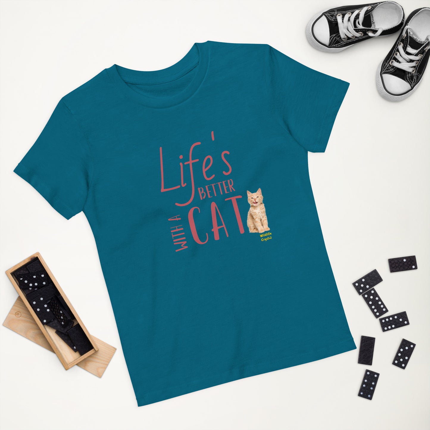 Life's Better with a Cat Organic Cotton Kids Tee