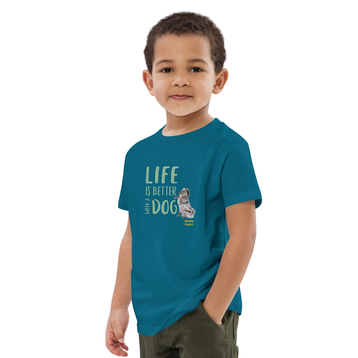 Life Is Better with a Dog Organic Cotton Kids Tee