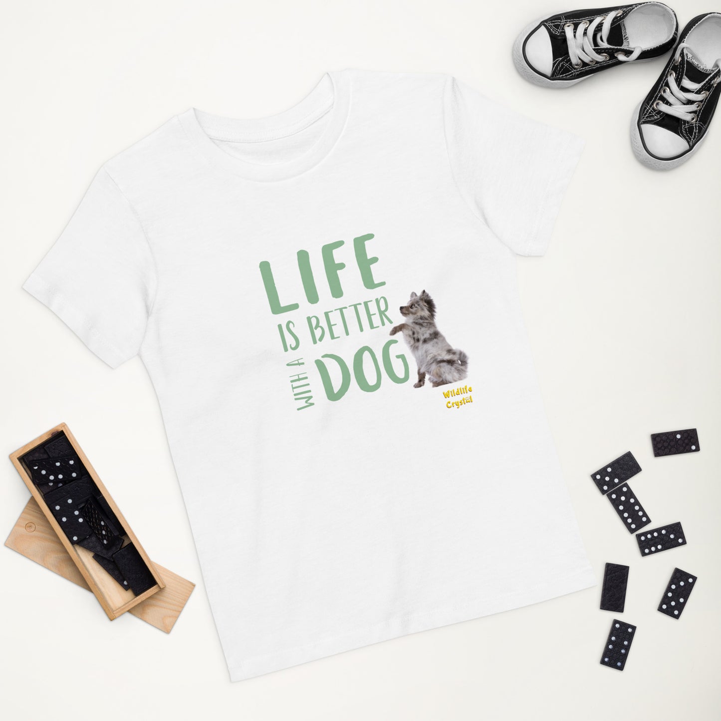 Life Is Better with a Dog Organic Cotton Kids Tee