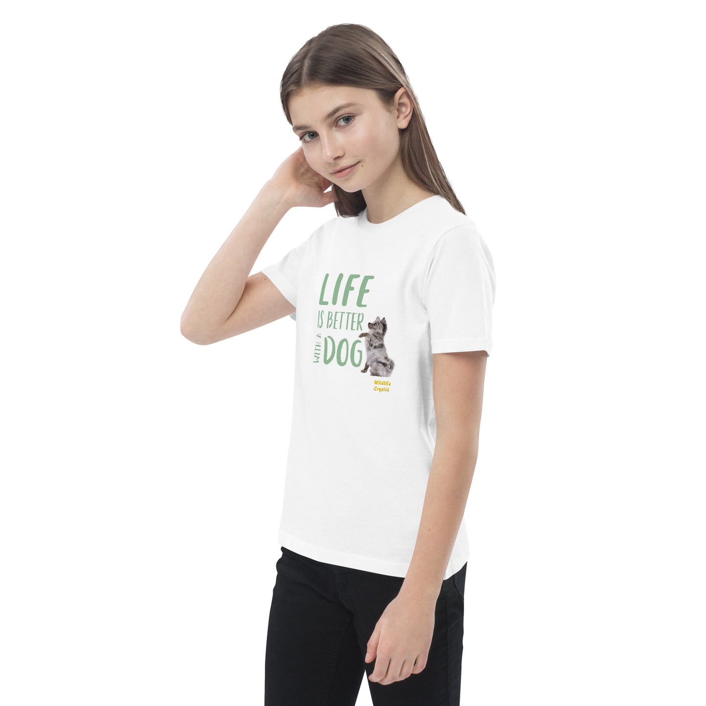 Life Is Better with a Dog Organic Cotton Kids Tee