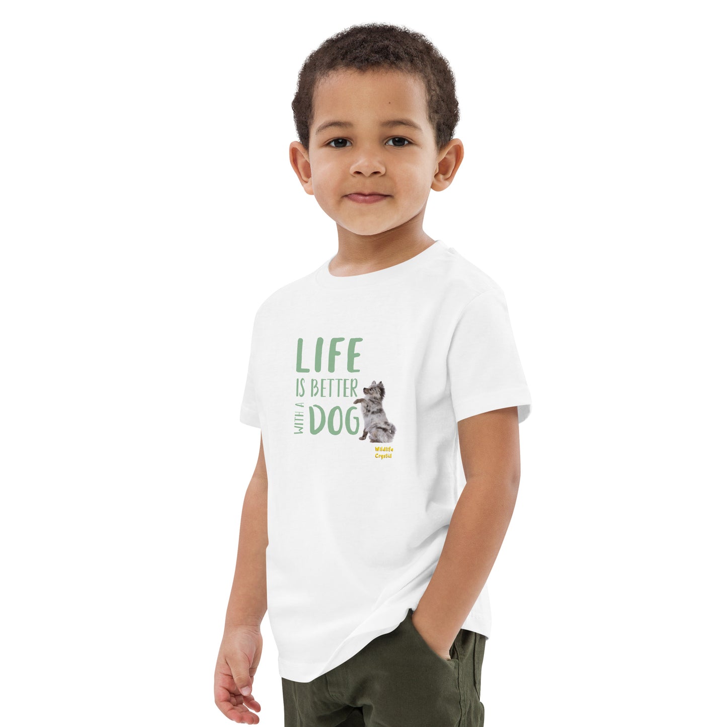 Life Is Better with a Dog Organic Cotton Kids Tee