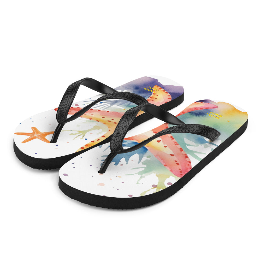 Ocean Love Starfish Adult Flip-Flops