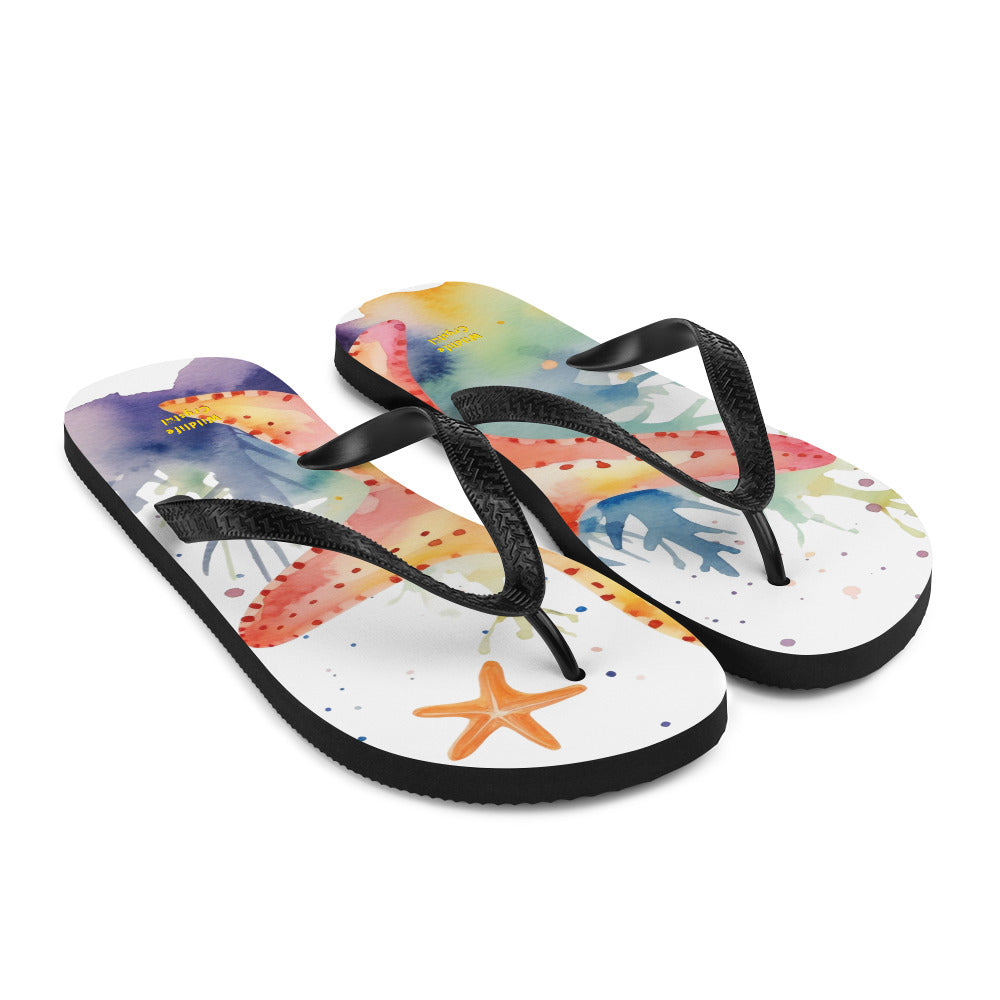 Ocean Love Starfish Adult Flip-Flops