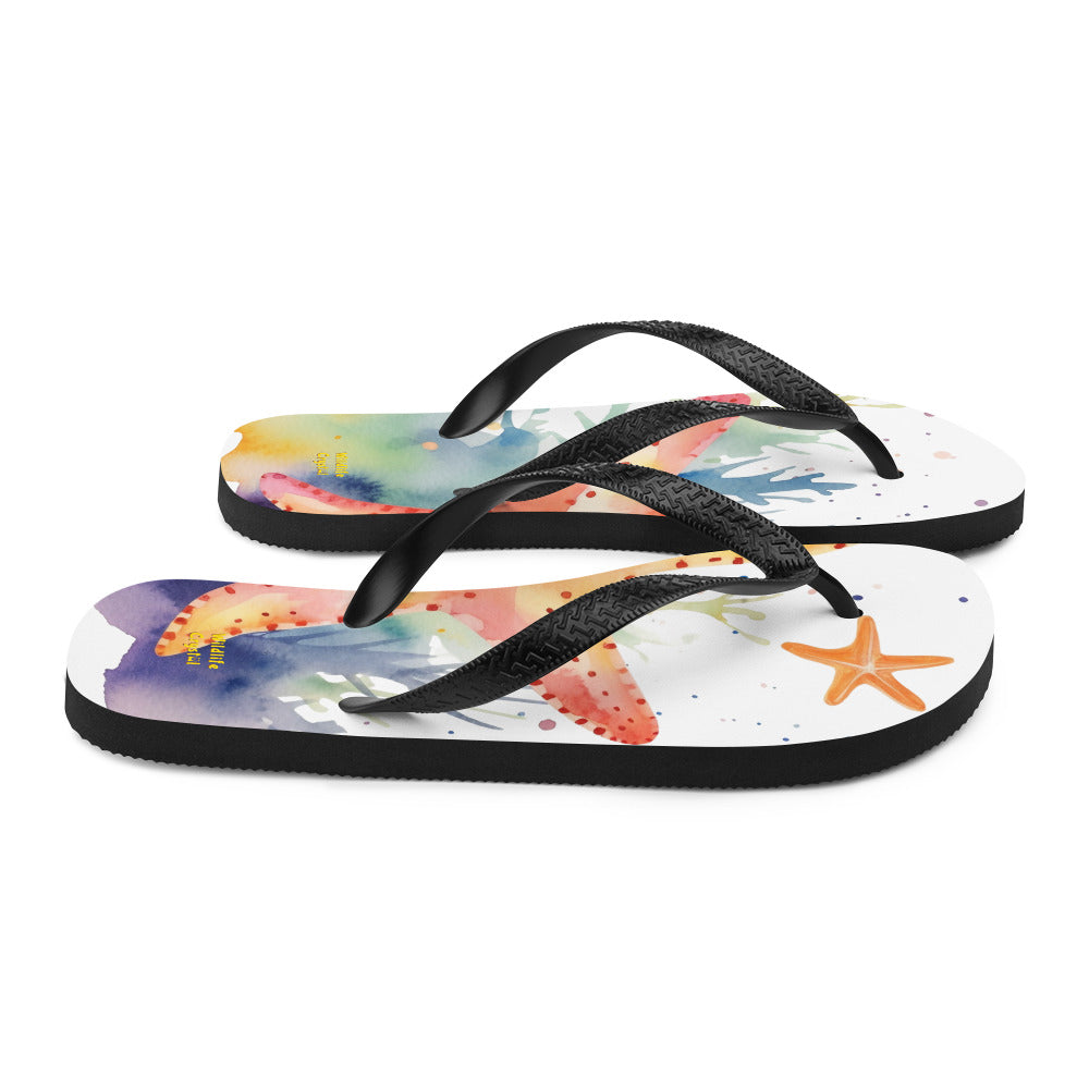 Ocean Love Starfish Adult Flip-Flops