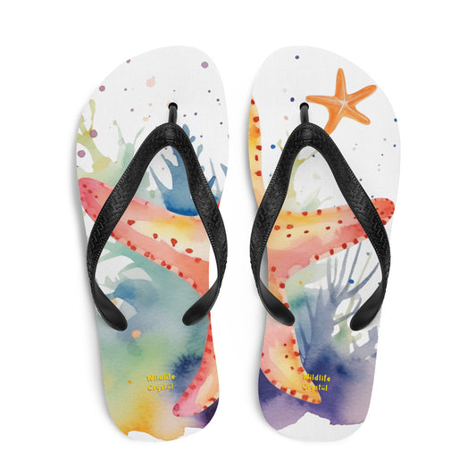 Ocean Love Starfish Adult Flip-Flops